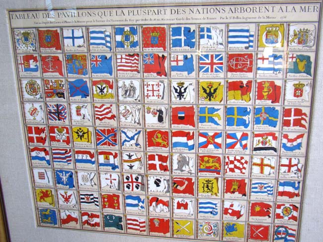 A beautiful 18th century hand colored engraving of over 160 National and Maritime Flags by Nicolas Bellin, Paris, 1756 — image 2